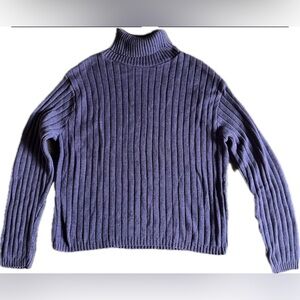 Forever Deep Purple Ribbed Turtleneck Sweater. Women’s Size XL